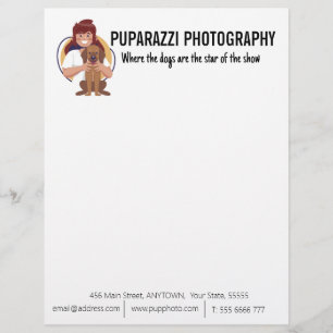 Papel Timbrado Personalização Comercial de Fotografia de Cão