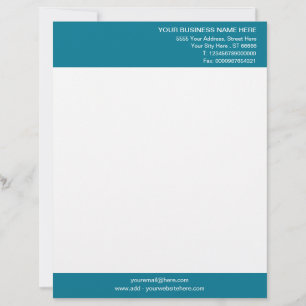 Papel Timbrado Personalizado as Cores Personalizadas Letterhead -