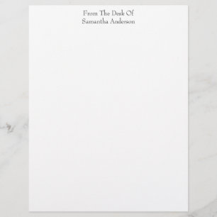 Papel Timbrado Personalizado Branco Empresarial Pe