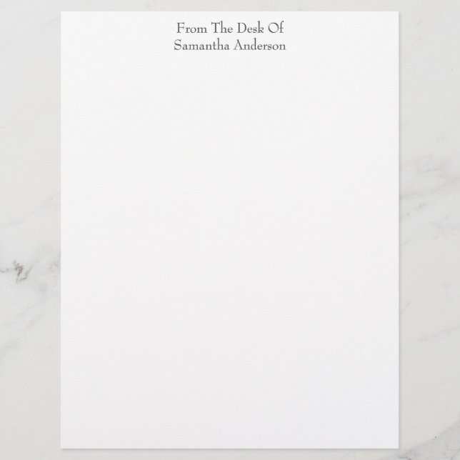 Papel Timbrado Personalizado Branco Empresarial Pe (Frente)