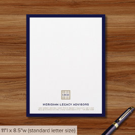 Papel Timbrado Personalizado Business Letterhead com Quadro de Ma