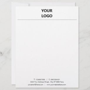 Papel Timbrado Personalizado Business Letterhead com seu próprio 