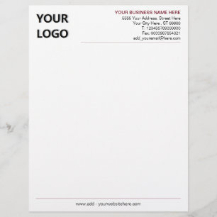 Papel Timbrado Personalizado com Logotipo e Inform