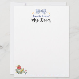 Papel Timbrado Personalizado da Mesa do Professor