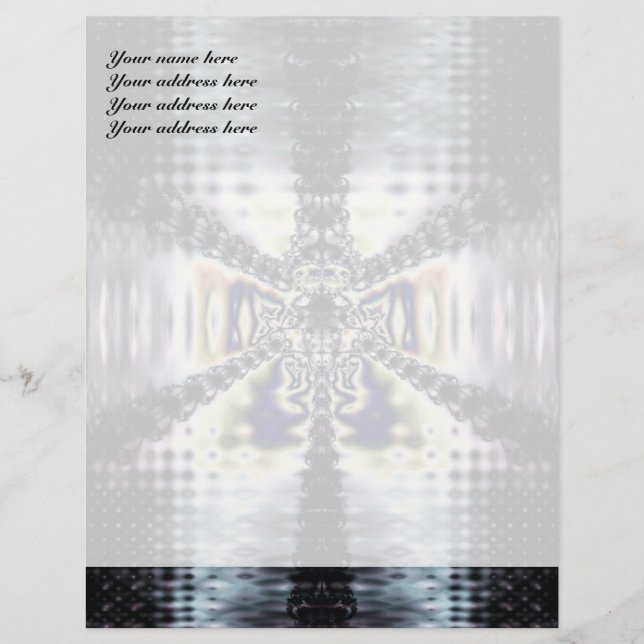 Papel Timbrado Personalizado Espaço Roxo (Frente)