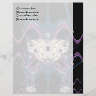 Papel Timbrado Personalizado Espaço Roxo