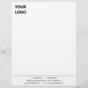 Papel Timbrado Personalizado fez seu Modelo Letterhead