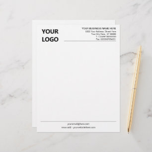 Papel Timbrado Personalizado o título de nota comercial com o log