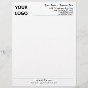 Papel Timbrado Personalizado o título de nota comercial com o log