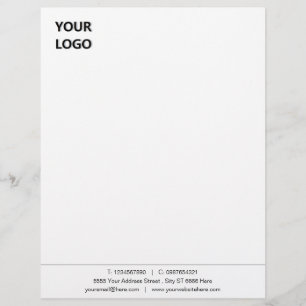 Papel Timbrado Personalizado o título de nota comercial com o log