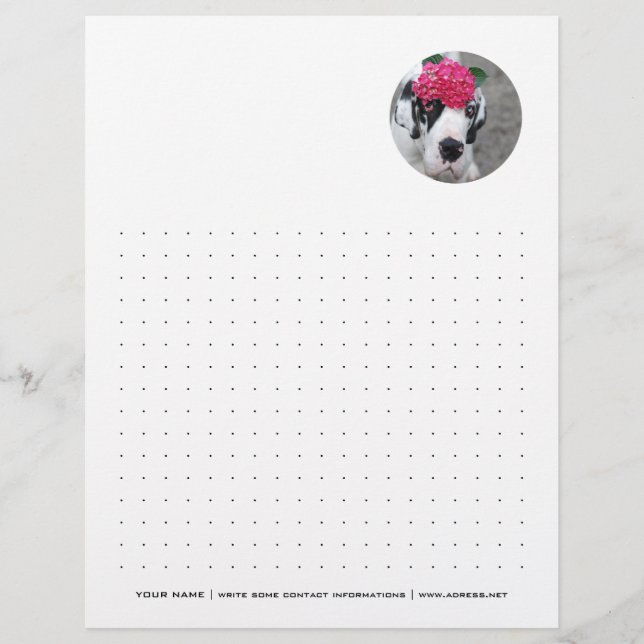 Papel Timbrado Personalizado Pontilhado (Frente)