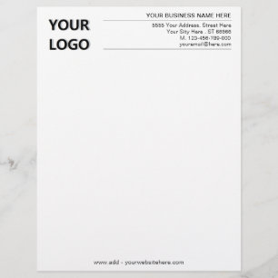 Papel Timbrado Personalizado Simples - O seu Office Modern