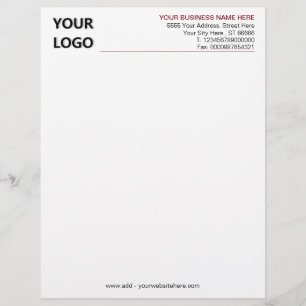 Papel Timbrado Personalizar Cores do Letterhead da sua empresa co