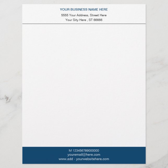 Papel Timbrado Personalizar o timbrado personalizado da sua cor (Frente)