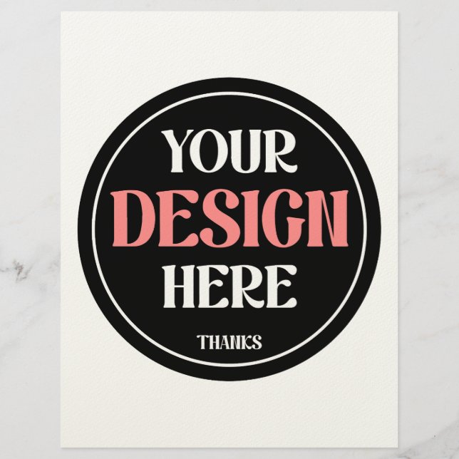 Papel Timbrado Personalizável, moderno, elegante e atemporal (Frente)
