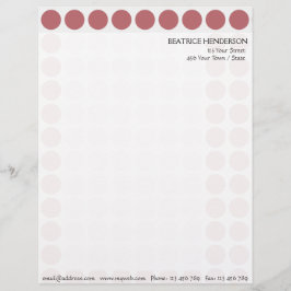 Papel Timbrado Personalizável qualquer padrão de Bolinhas colorid