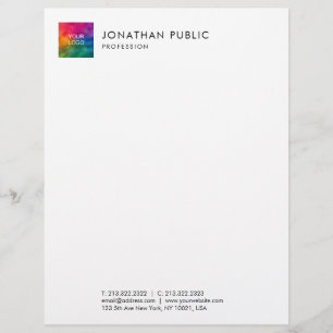 Papel Timbrado Personalize o logotipo da empresa comercial aqui M
