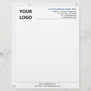 Papel Timbrado Personalize o logotipo da sua empresa Letterhead