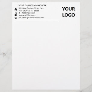 Papel Timbrado Personalize seu endereço de logotipo Informações c