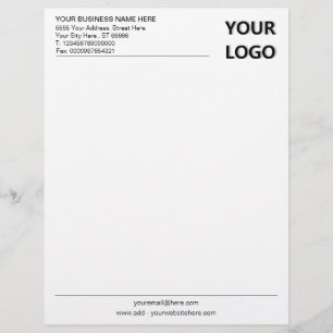 Papel Timbrado Personalize seu título de negócios com informações