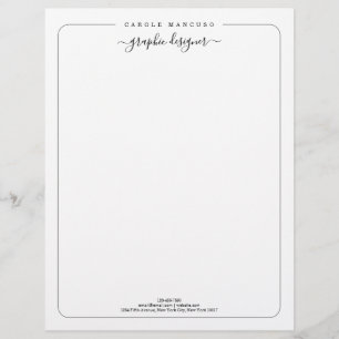 Papel Timbrado Personalized Letterhead Stationary   Simply Right