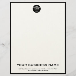Papel Timbrado Personalized Modern Business Logo Letterhead