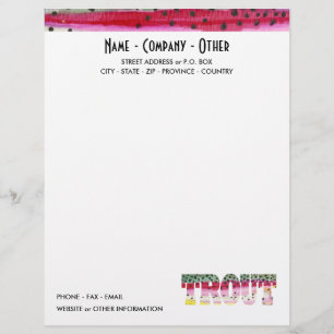 Papel Timbrado Pesca Personalizada de Trutas