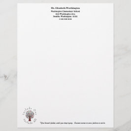 Papel Timbrado Pessoal da Escola Personalizado