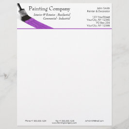 Papel Timbrado Pincel Pintor Service Company Brussel