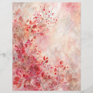 Papel Timbrado Pink Blossoms Writing/Scrapbooking Paper