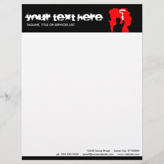 Papel Timbrado pintor profissional (Frente)