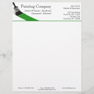 Papel Timbrado Pintor Service Company Brussel Green