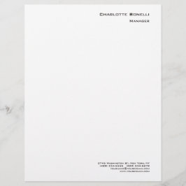 Papel Timbrado Planilha profissional moderna minimalista