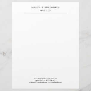 Papel Timbrado Planilha profissional moderna minimalista