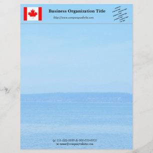 Papel Timbrado Praia, bandeira ou logotipo de negócios internacio