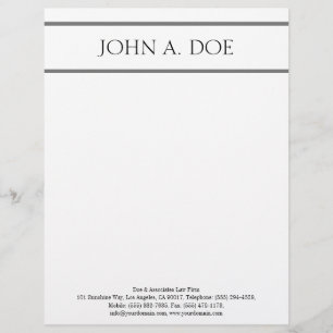 Papel Timbrado Prata branca do cabeçalho - cartão de visita dos