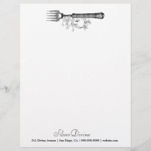 Papel Timbrado Pratas divina da prata do vintage do GC