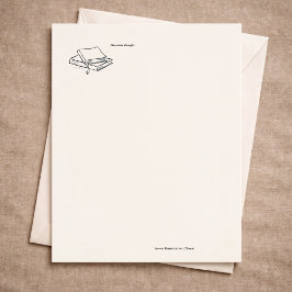 Papel Timbrado Presente de Diário de Escrita de Solidão de Introv