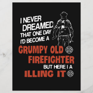 Papel Timbrado Presente do Bombeiro   Bombeiro velho rabugento