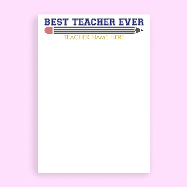 Papel Timbrado Presente Personalizado Melhor Professor de Todos o (Criador carregado)