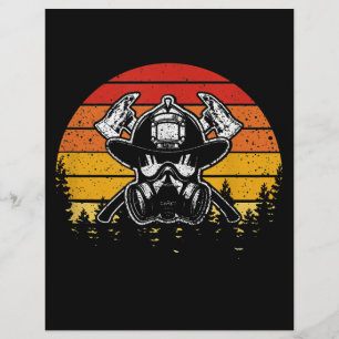 Papel Timbrado Presentes de Bombeiros de Sunset Retro Vintage  Lu