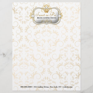 Papel Timbrado Preto rico divino dourado de 311 Ciao Bella