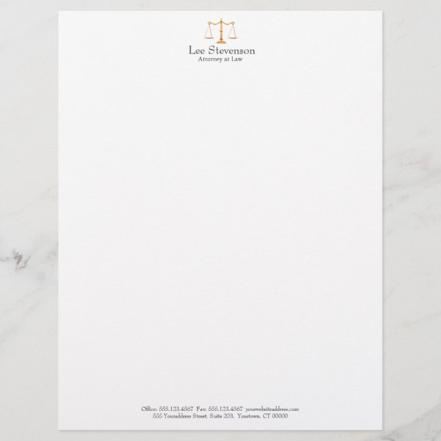 Papel Timbrado Procurador Letterhead (Frente)