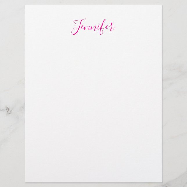 Papel Timbrado Professional elegant modern minimalist plain name (Frente)