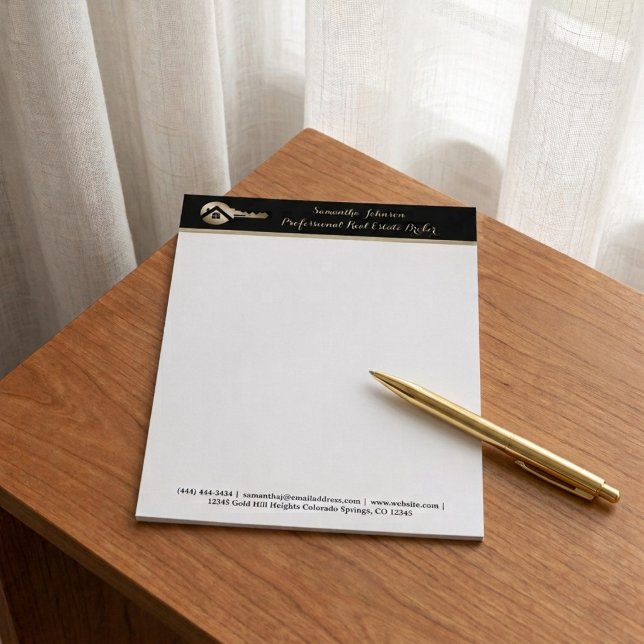 Papel Timbrado Profissional de Corretor de Imóveis (Criador carregado)