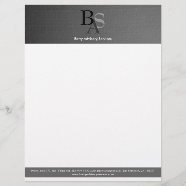 Papel Timbrado Profissional Elegante Moderno Simpl (Frente)