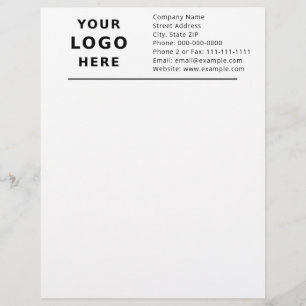 Papel Timbrado Profissional para Negócios com Logo