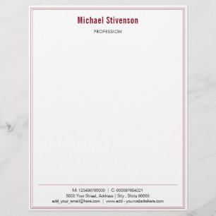 Papel Timbrado Profissional Personalizado Sua Empresa Letterhead
