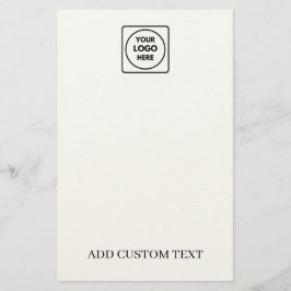 Papel timbrado promocional com logotipo personaliz