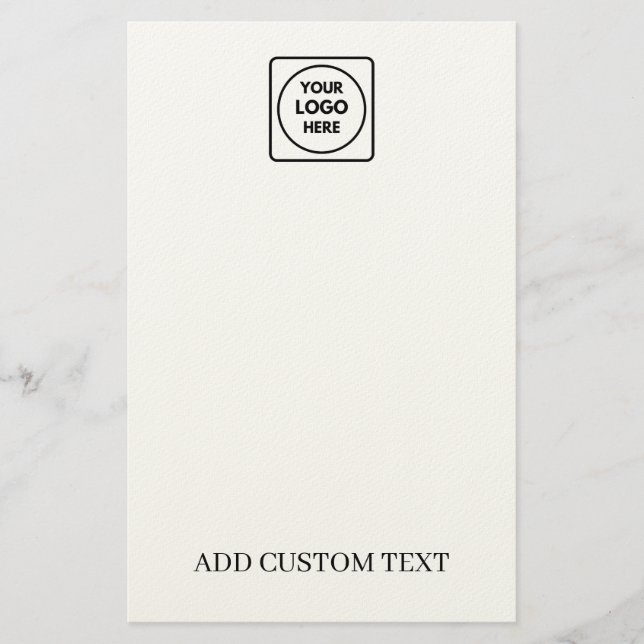 Papel timbrado promocional com logotipo personaliz (Frente)